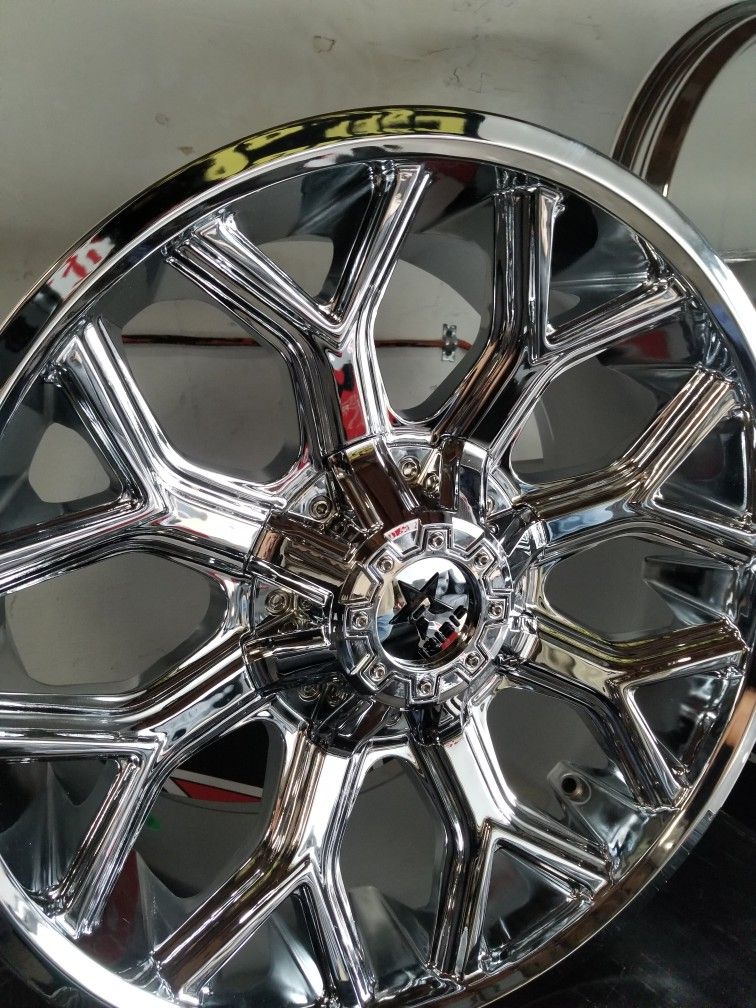 4 New Wheels Roling Big Power ( RBP)
Model :Tribute
Size :20x10
universal 5 or 6 lugs
Chrome
Toyota, Nissan,,Chevrolet, Ford,,Dodge,
$850.00 all 4