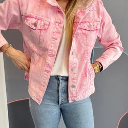 Forever 21 Pink Casual Jacket Size M