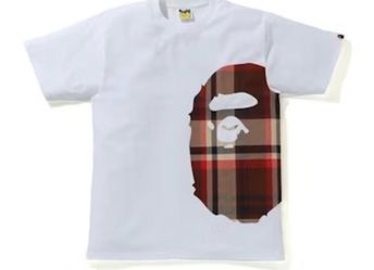Bape Plaid In Black New