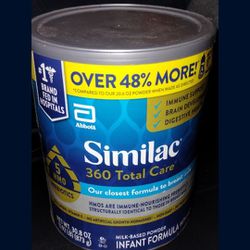 7 Large Cans Similac 360 Total Care Infant Formula 