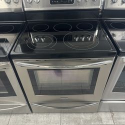 Frigidaire Electric Stove Five Burners Stainless Steel 