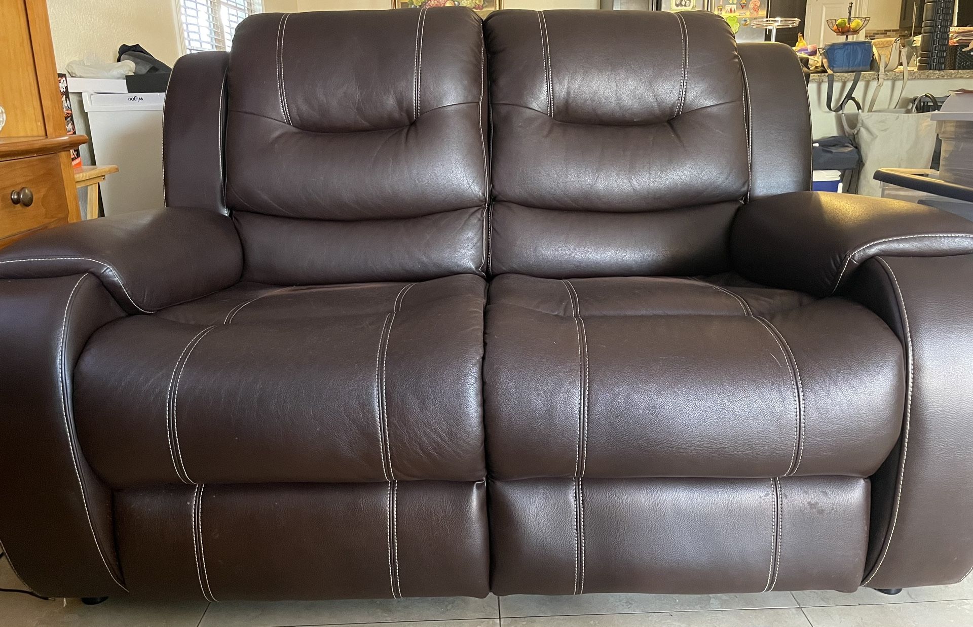 Brown Loveseat