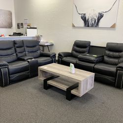 Power Reclining Sofa And Love Seat 