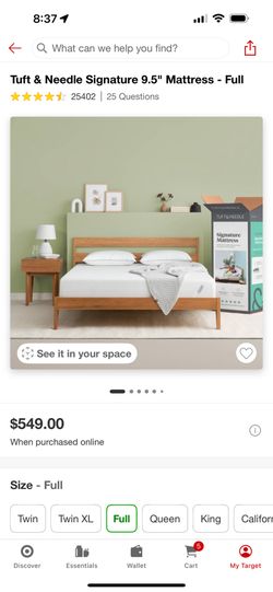 Tuft And Needle Full Mattress