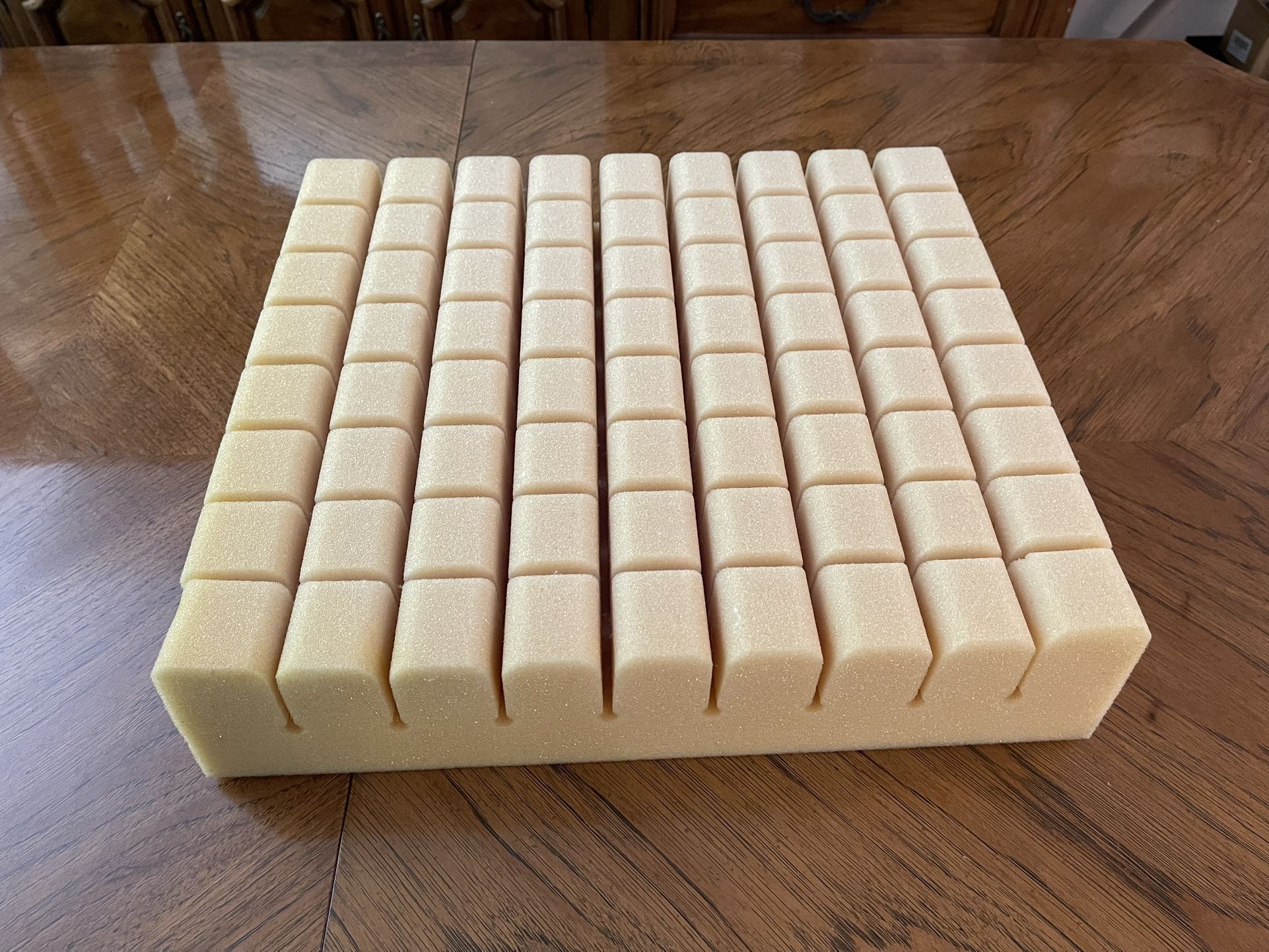 Seat Cushion with Grid Pattern in Excellent Condition
