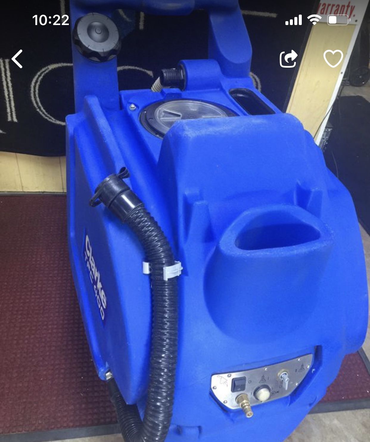 Clarke TFC 400 carpet cleaning machine