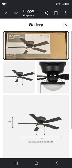 Hugger 52in Indoor LED Ceiling Fan