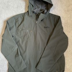 Men’s Port Authority Hooded Jacket Sz LARGE