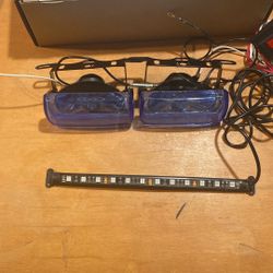 LED FOG LIGHT SET WITH KILL SWITCH READY FOR SET UP 