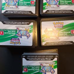 Pokemon Code Cards 