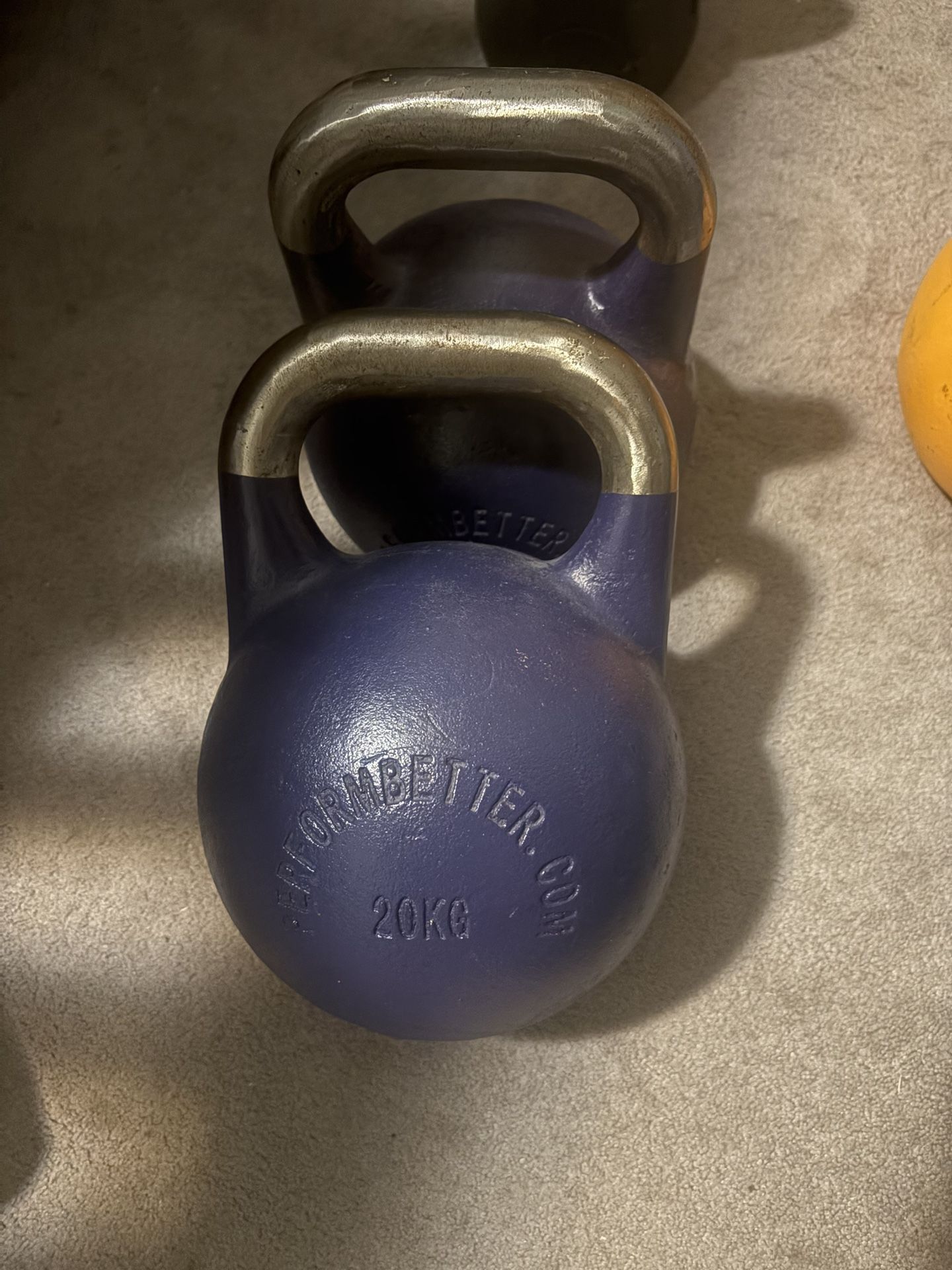 Pair of 20KG(44lbs) Olympic Kettle Bells