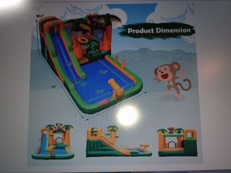 BOUNTECH Inflatable Waterslide Bounce House