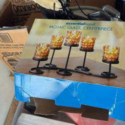 Mosaic Glass Centerpiece 