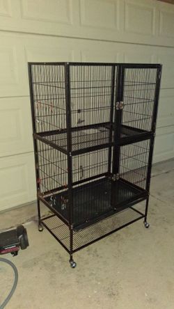 Bird cage 54Lx30wx20 In Good Condition Clean