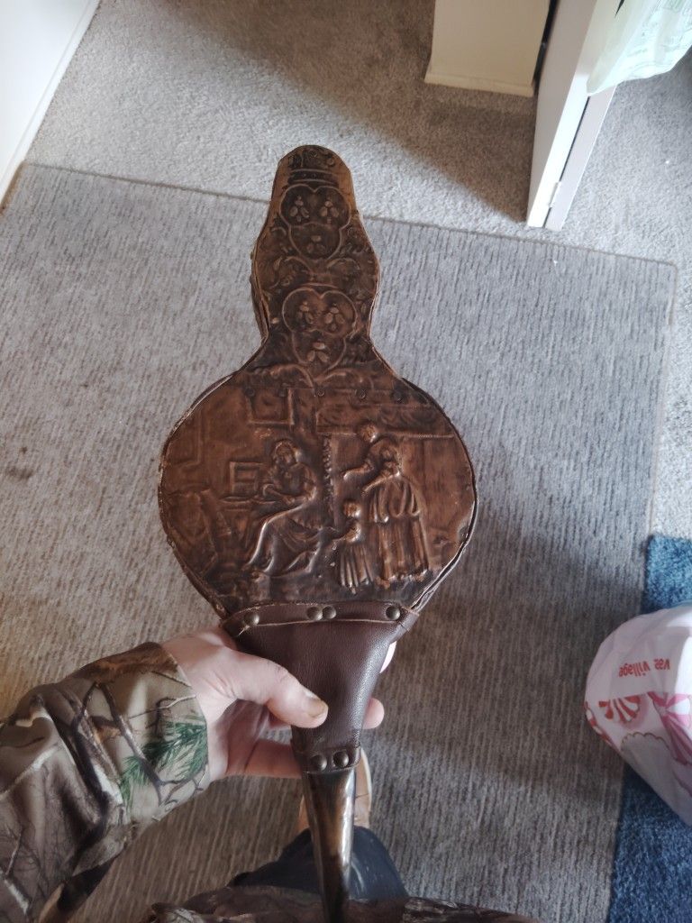 Antique Fire Place Bellow 1920's/30's