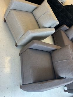 NEW GRAY CHAIRS (read description )