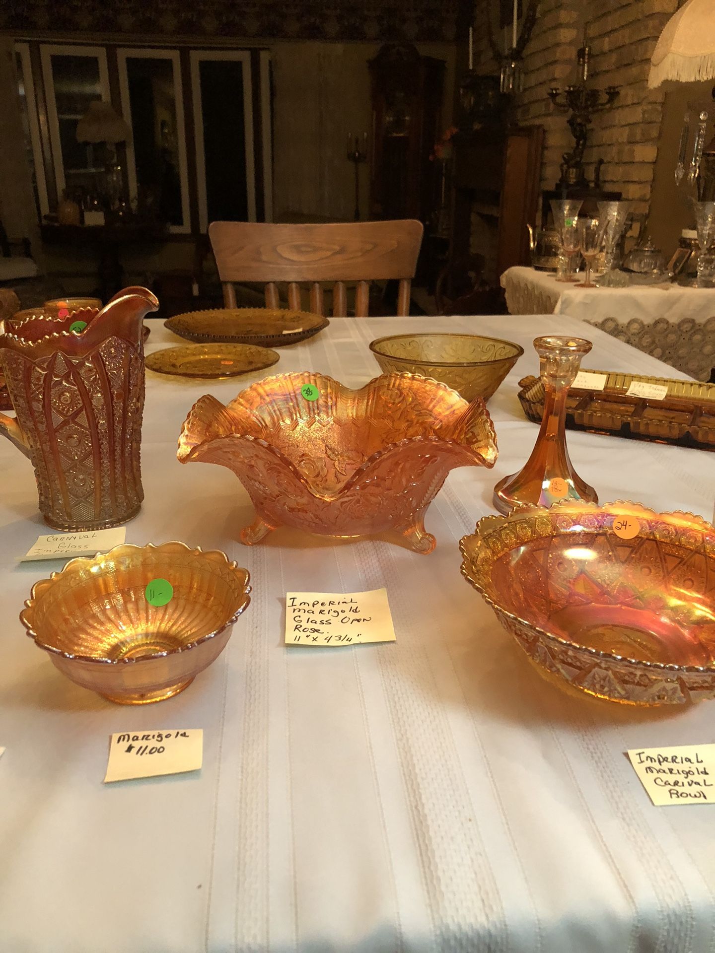 Downsizing Depression Carnival Glass Items Mostly Marigold Color Cash/Venmo WBLake Home