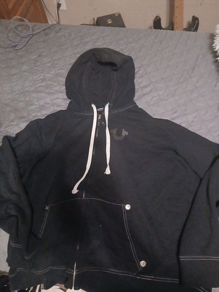 True Religion Zip Up Hoodie