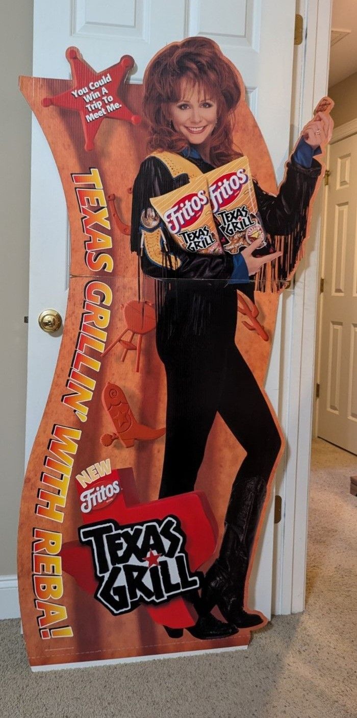 Life Size Cut Out Reba McIntyre 70" H cardboard NEW