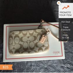 Coach wristlet, small