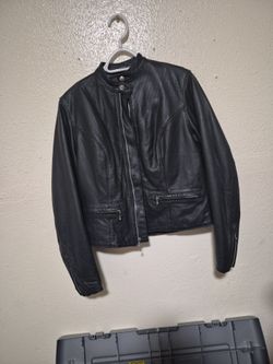 Vintage Pro-Tech Heavyweight Leather Moto Jacket w/ Zip-Out Vest Liner