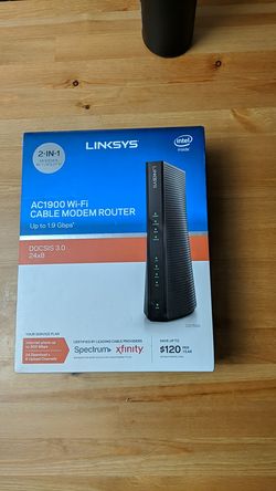 Linksys AC1900 wifi cable modem router (never used)