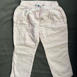 Petit Bateau Pink Cotton Pants - 3T