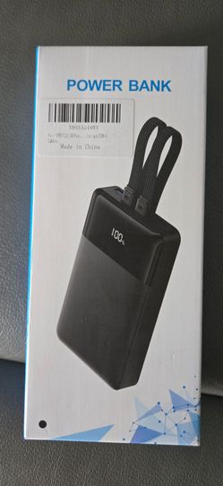 Power Bank with Built-In USB-C Cable