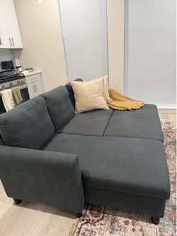 77.2” upholstered Sleeper Sofa Coach