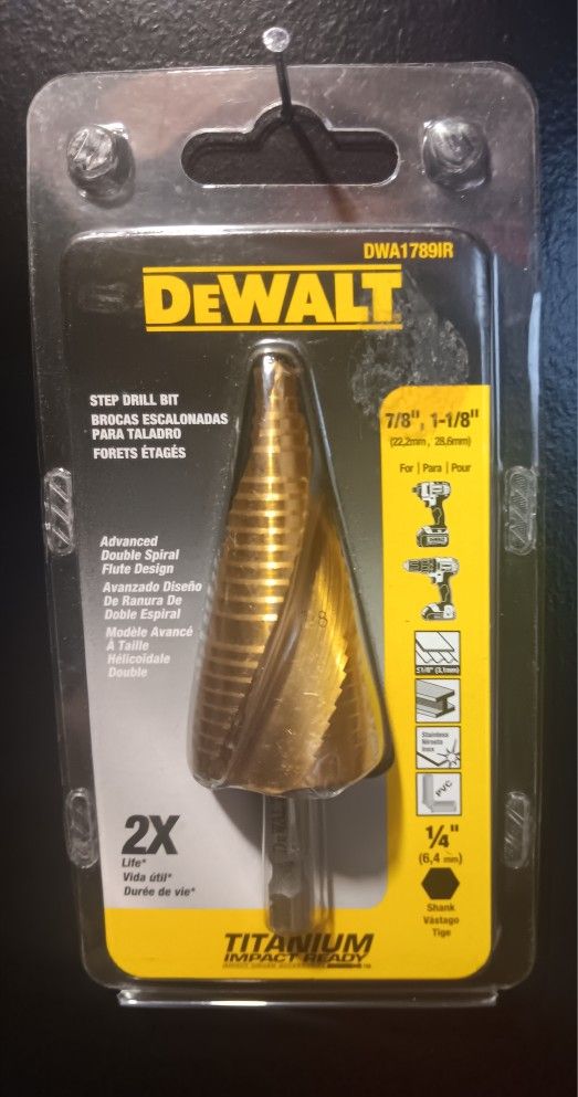 DEWALT STEP DRIL BIT