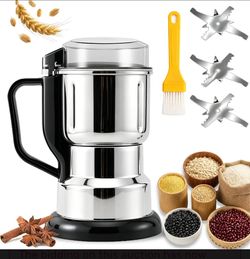 Electric Grain Grinder with Stainless Steel Bowl
