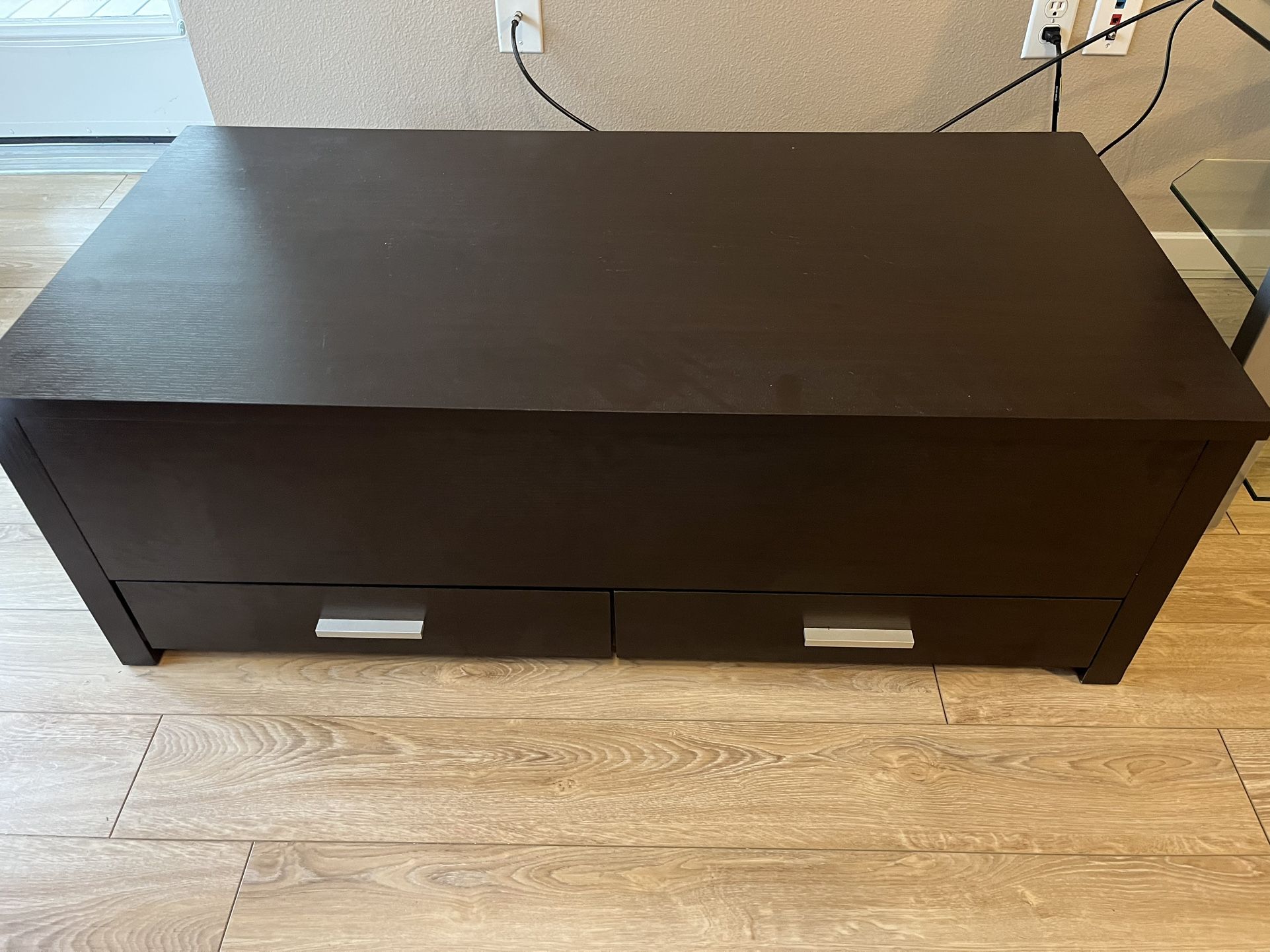 Black Coffee Table W/ Storage