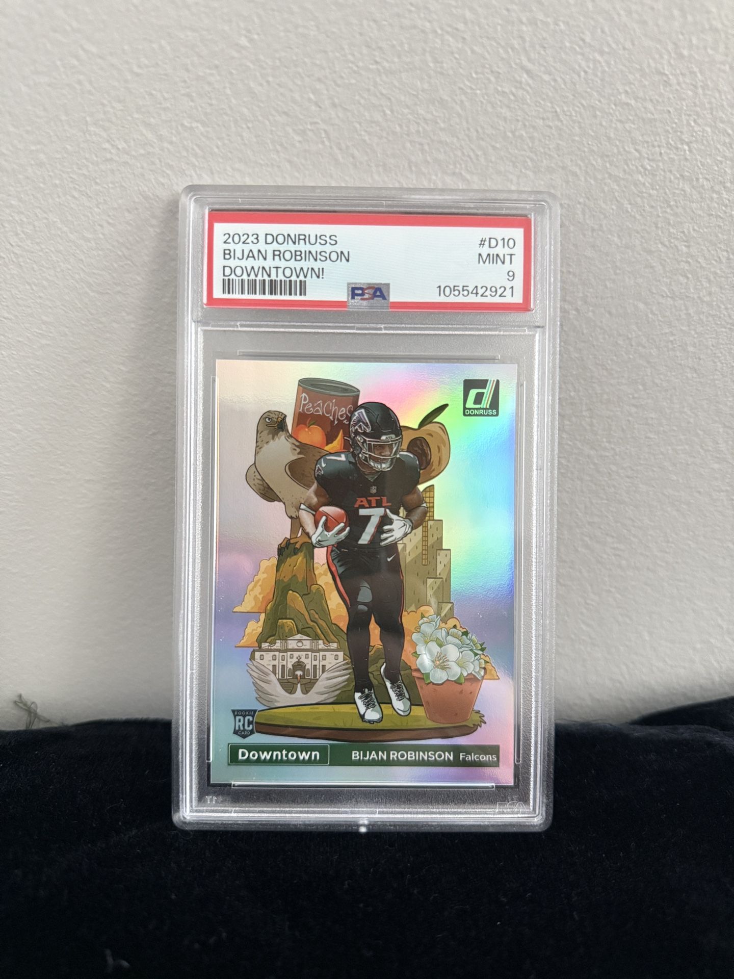 2023 Panini Don Russ Bijan Robinson Downtown Rookie PSA 9