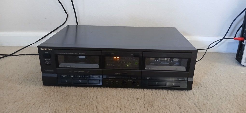 Cassette Tape Player Dual Deck Technics Tested