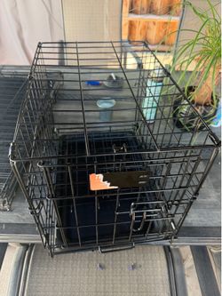 Folding Crate/kennel with tray small