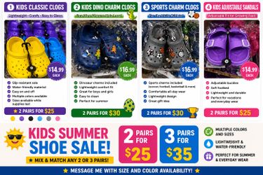 Kids Summer Clogs & Sandals Sale | New Colors & Sizes Available