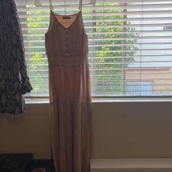 Long Beige Dress