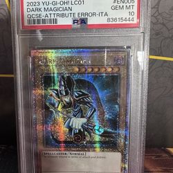Dark Magician LC01 PSA 10 Italian Error Card
