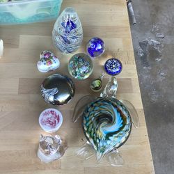 Miscellaneous Glass Paper Weights 