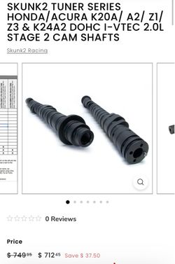 Skunk 2 Stage 2 K Series Camshafts