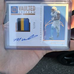 2022 Panini Encased Chargers Mike Williams Patch Auto /50 