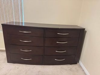 Modern Dark Espresso 8-Drawer Dresser