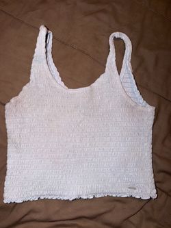 Hollister Smocked Crop Tank Top