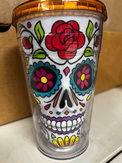 Sugar Skull Travel Tumbler