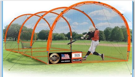 ORIENGEAR Baseball Batting Cage for Backyard, 30 x 12 x 8 ft