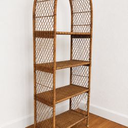 Wicker Boho Vintage Shelf 
