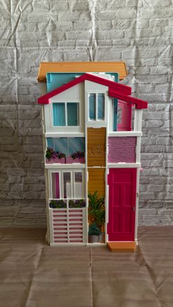 Used Three Story Barbie Townhouse