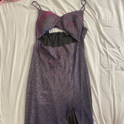 Windsor Purple Glitter Dress 