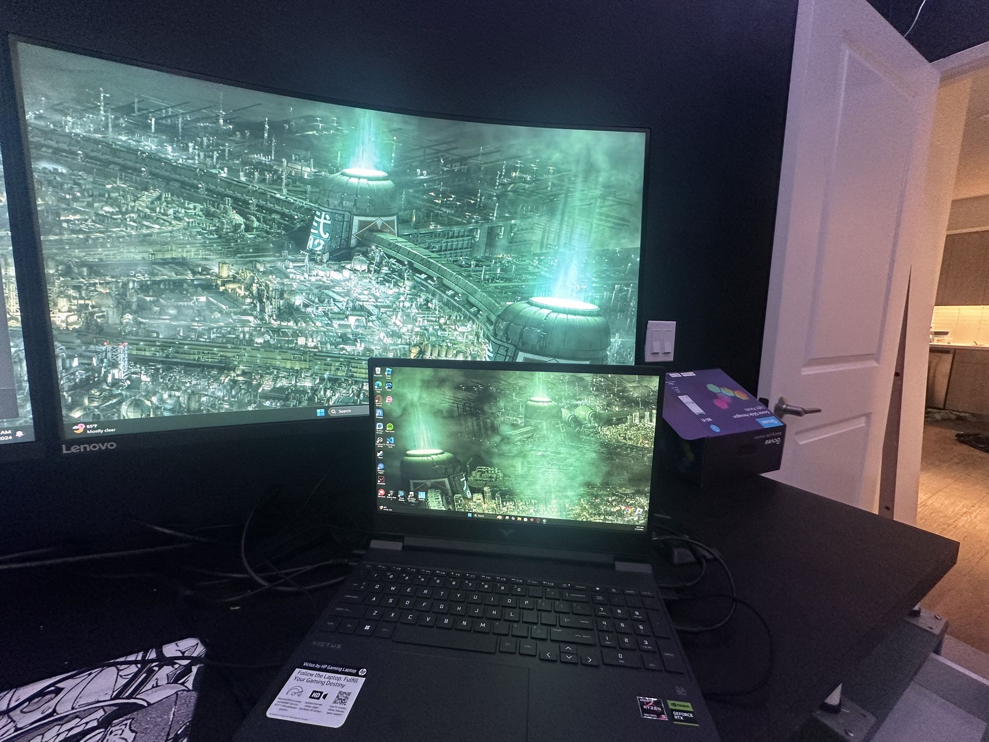 HP Victus Gaming Laptop 15 -fb1xxx Plus Curved 120hz Monitor