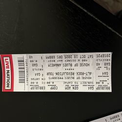 6 tickets House Of Blue ALT-Rock Revolution Tour